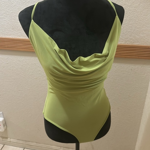Meraki Lime Green Women's bodysuit Size L - Picture 7 of 7